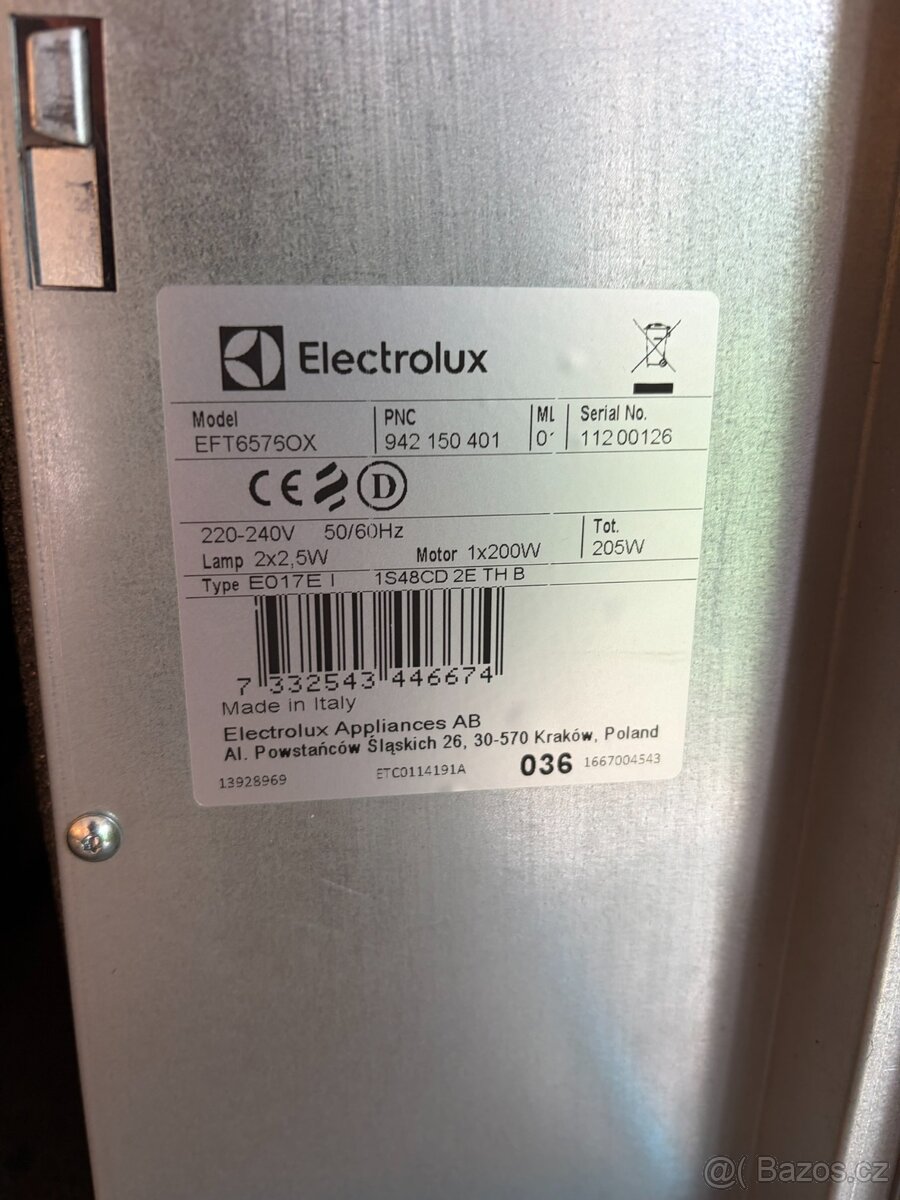 Digestoř Electrolux EFT6575OX + motor SilenceTech - 5