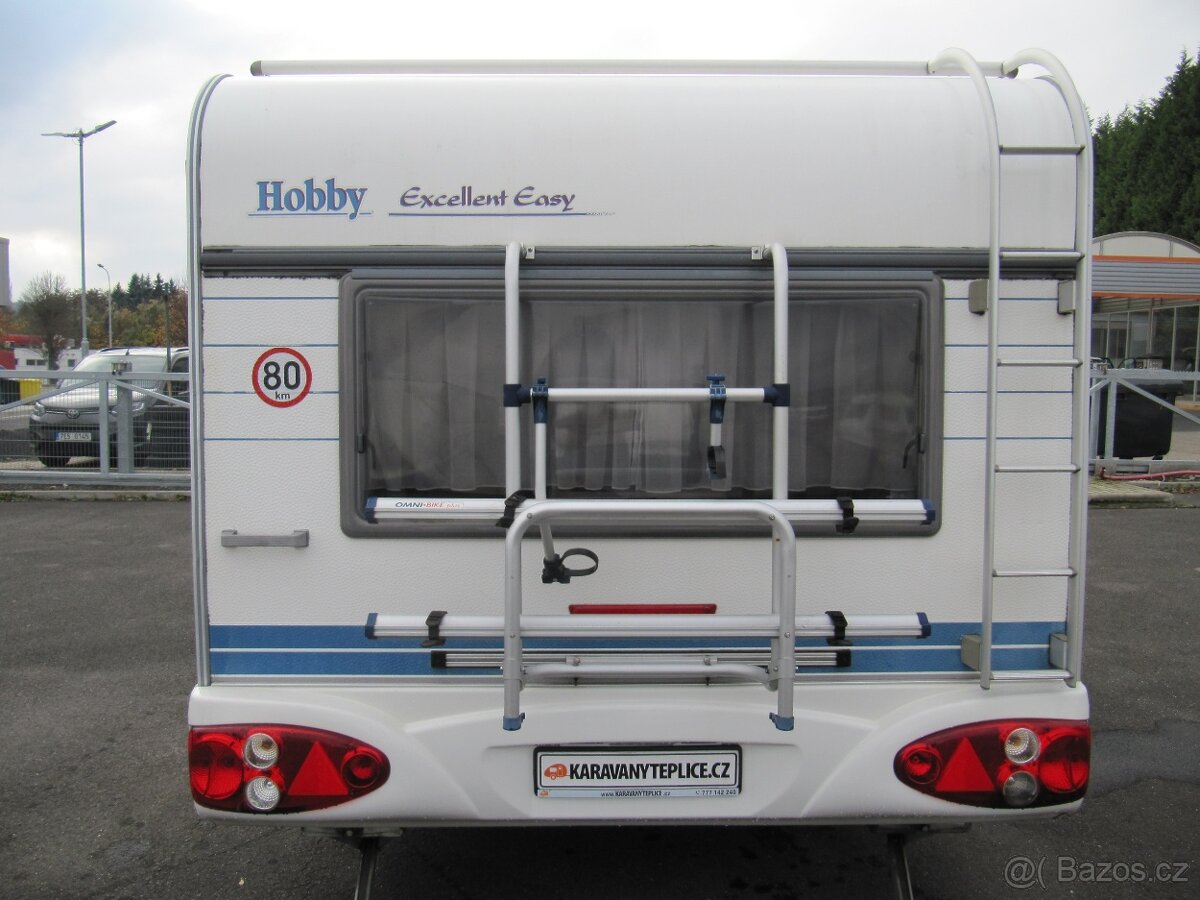 Prpdám karavan Hobby 495 UF,r.v.2002 + předstan + nosič kol. - 5