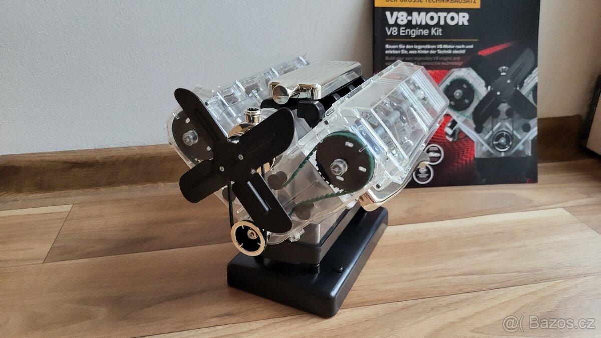 Franzis maketová stavebnice motoru V8 v měřítku 1:3 a zvuk - 5