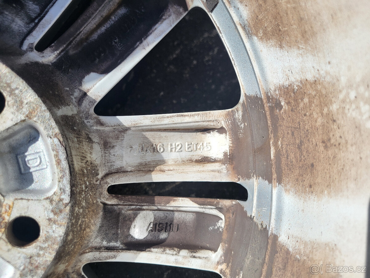 Sada Alu kol R16 VW Passat, Eos, Golf, Touran, Caddy 5x112 - 5