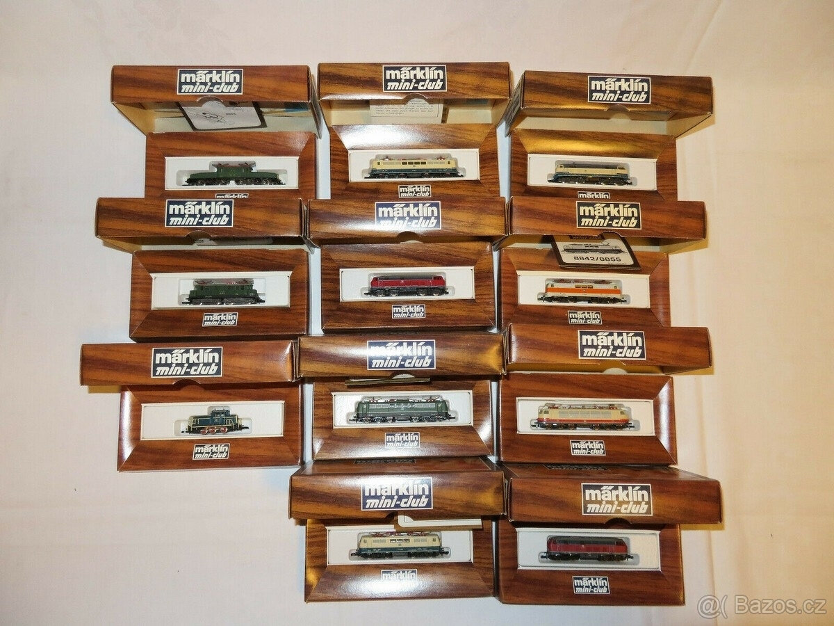 Sada 213 kusů lokomotivy Märklin Z-rail Mini-Club 57x - 5
