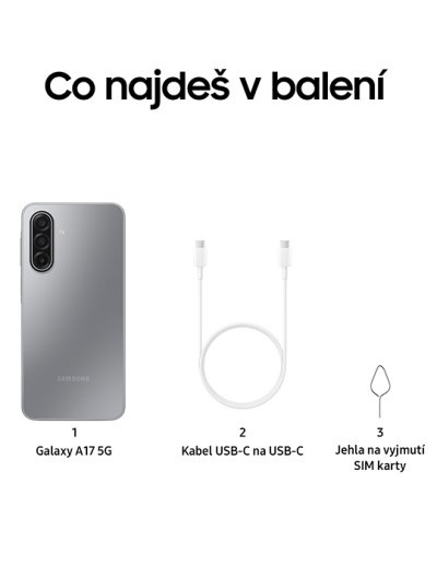 Samsung Galaxy A17 5G 128GB černý, nový, záruka - 5