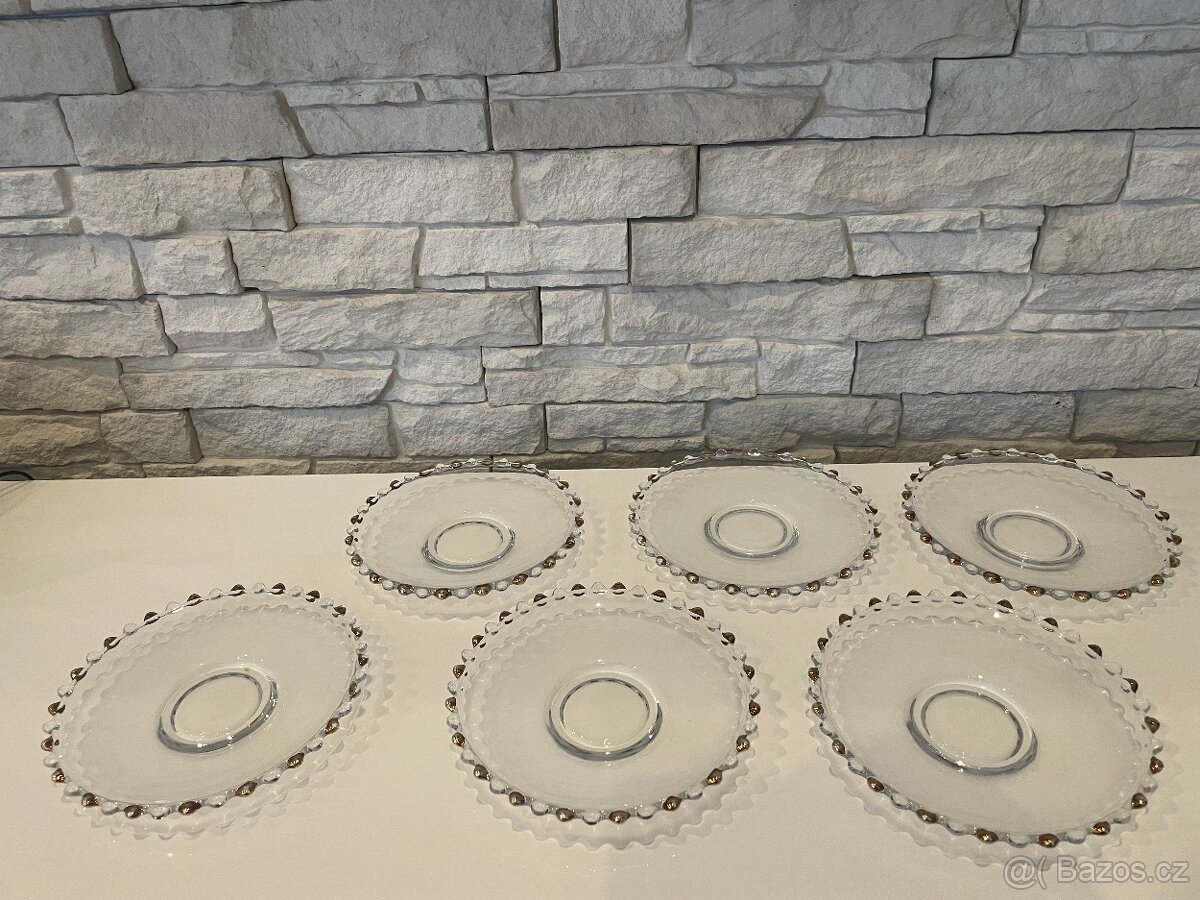 Skleněné talířky 6ks RUDOLF SCHROTTER - 5