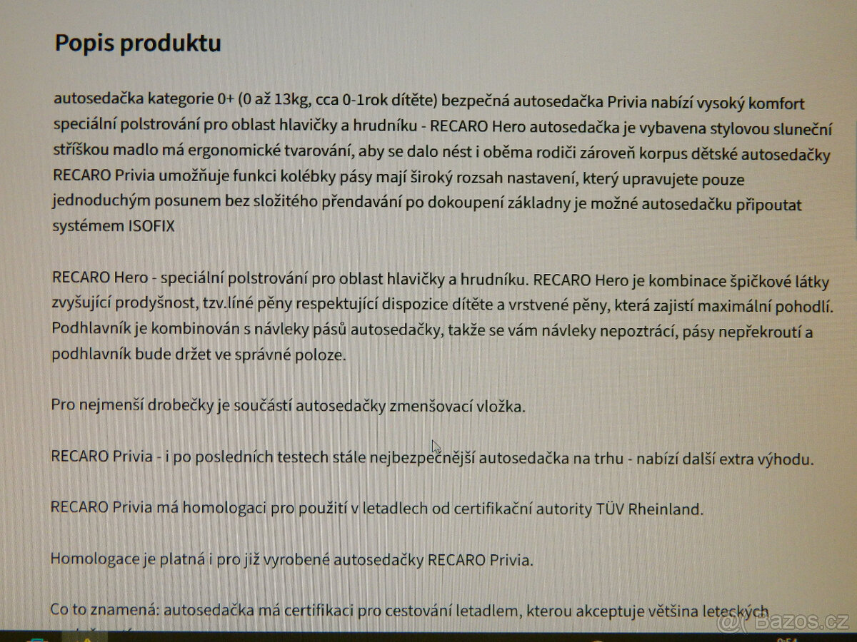 Autosedačka RECARO Privia - 5