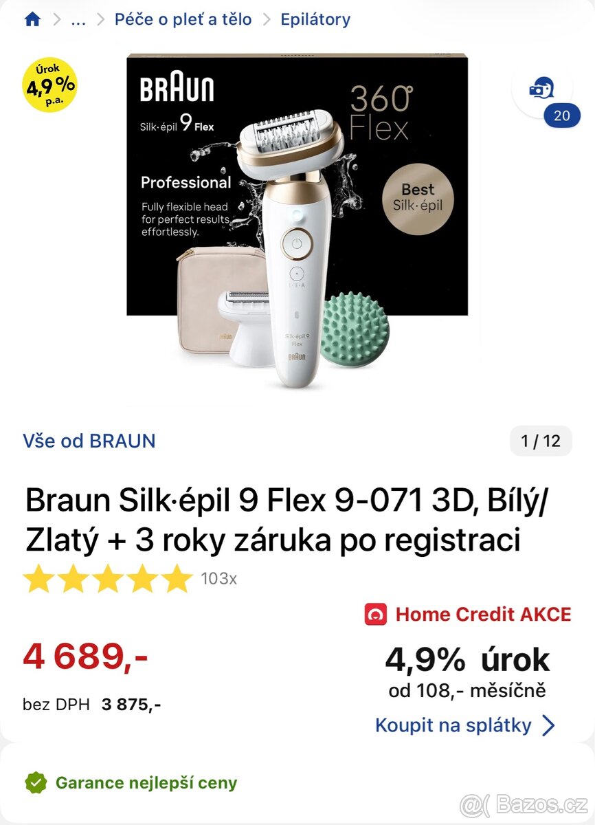 Epilátor - Braun Silk·épil 9 Flex 9-071 3D - 5
