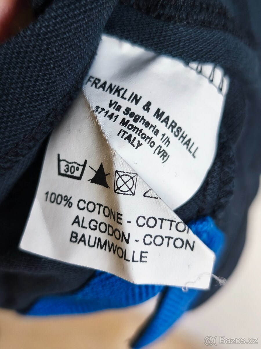 Tmavě modré polo tričko Franklin & Marshall – Velikost L - 5
