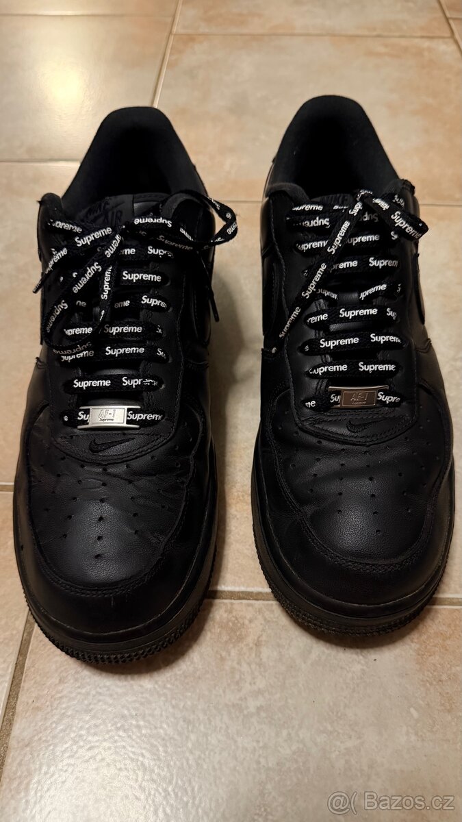 Supreme Nike Air Force 1 - Černé (vel. 44) - 5