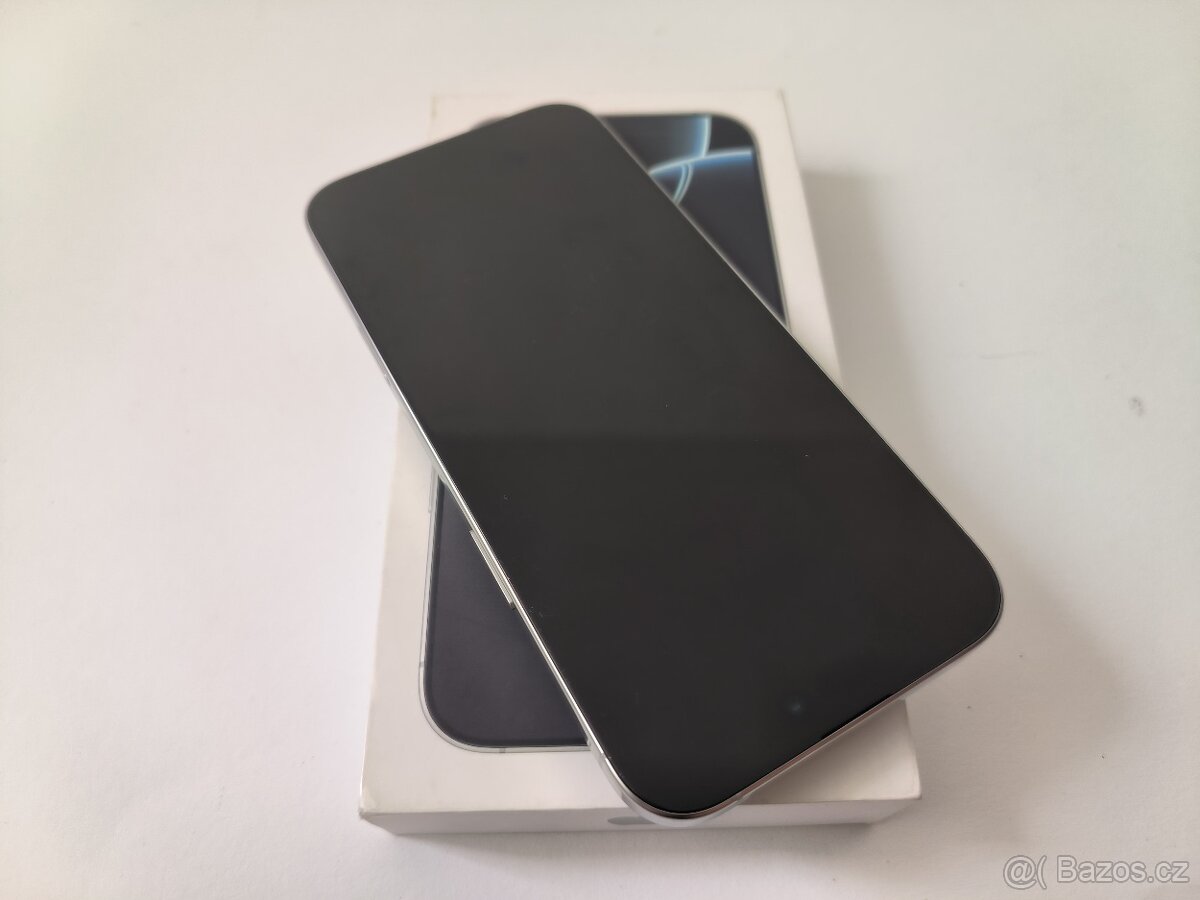 apple iphone 16 PRO MAX 256gb White Titanium / Batéria 100% - 5