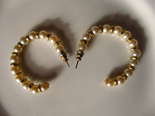 Náušnice z perliček bižuterie - 5
