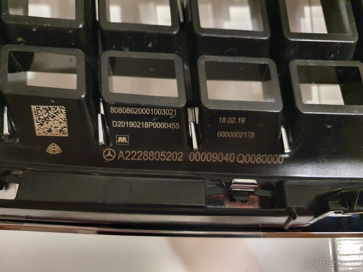 MERCEDES W222 MAYBACH/S gril/maska A2228805202 - bez dist - 5