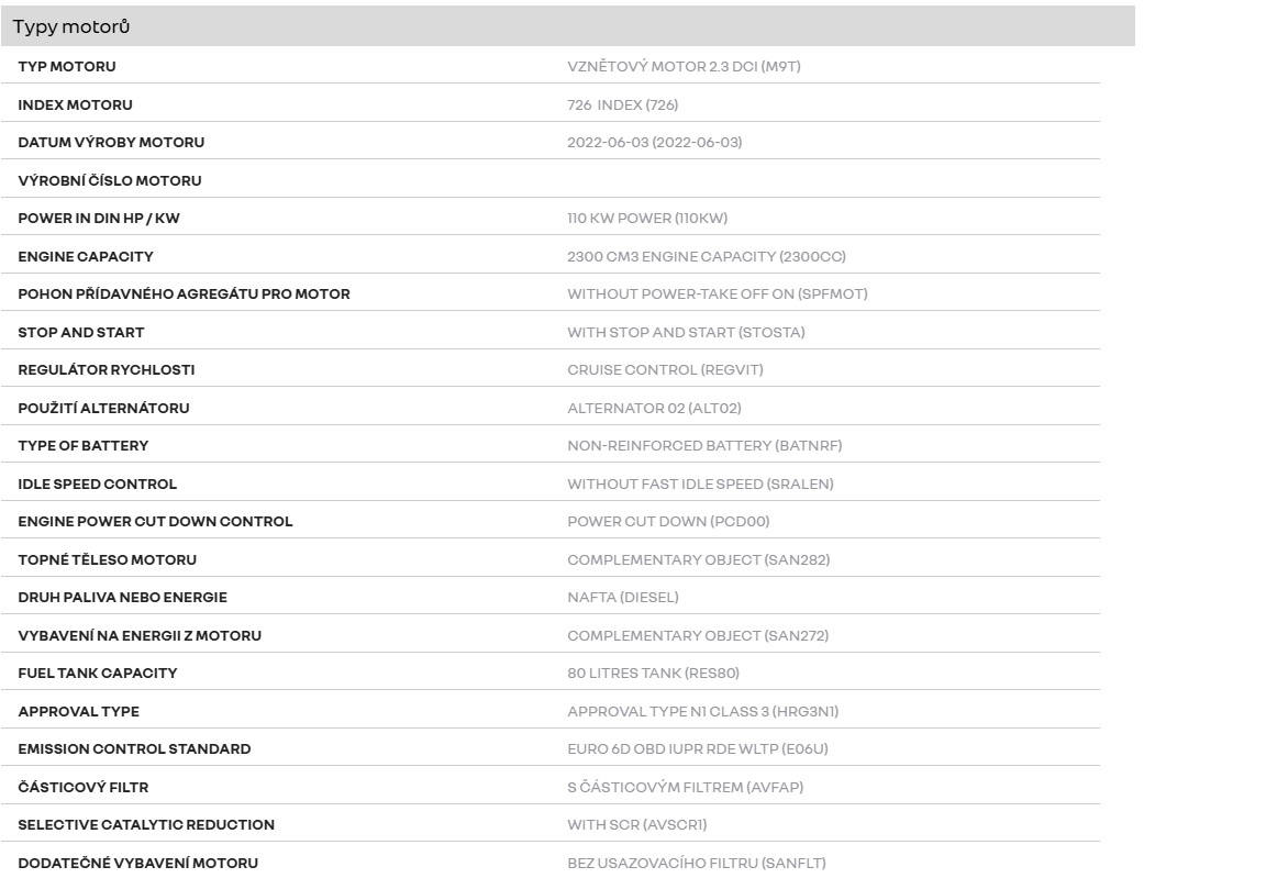 Vstřikovací lišta Renault Master 2.3 dCI - 5