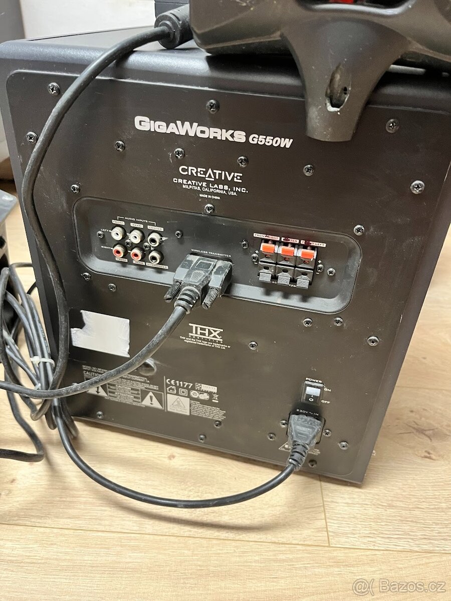 Creative GigaWorks 5.1 THX G550W, bezdrátové zadní satelity, - 5