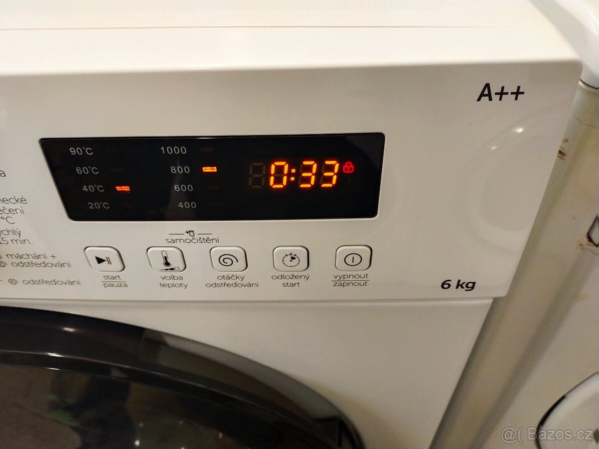 Prodám plně funkční SLIM pračku s bočním ovl.6 kg--DOVEZU-- - 5