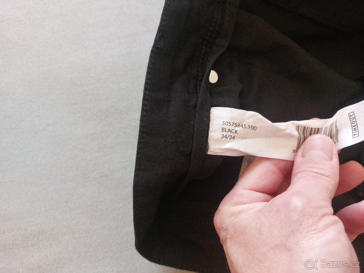 Pánské černé džíny zn. TIMEOUT, velikost 34/34 - 5