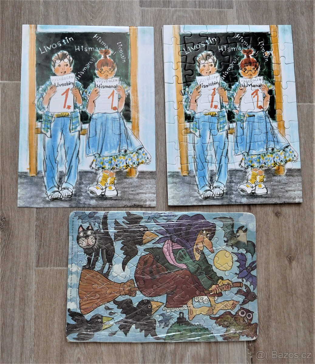 Kostky, hodiny, puzzle,motorka - 5