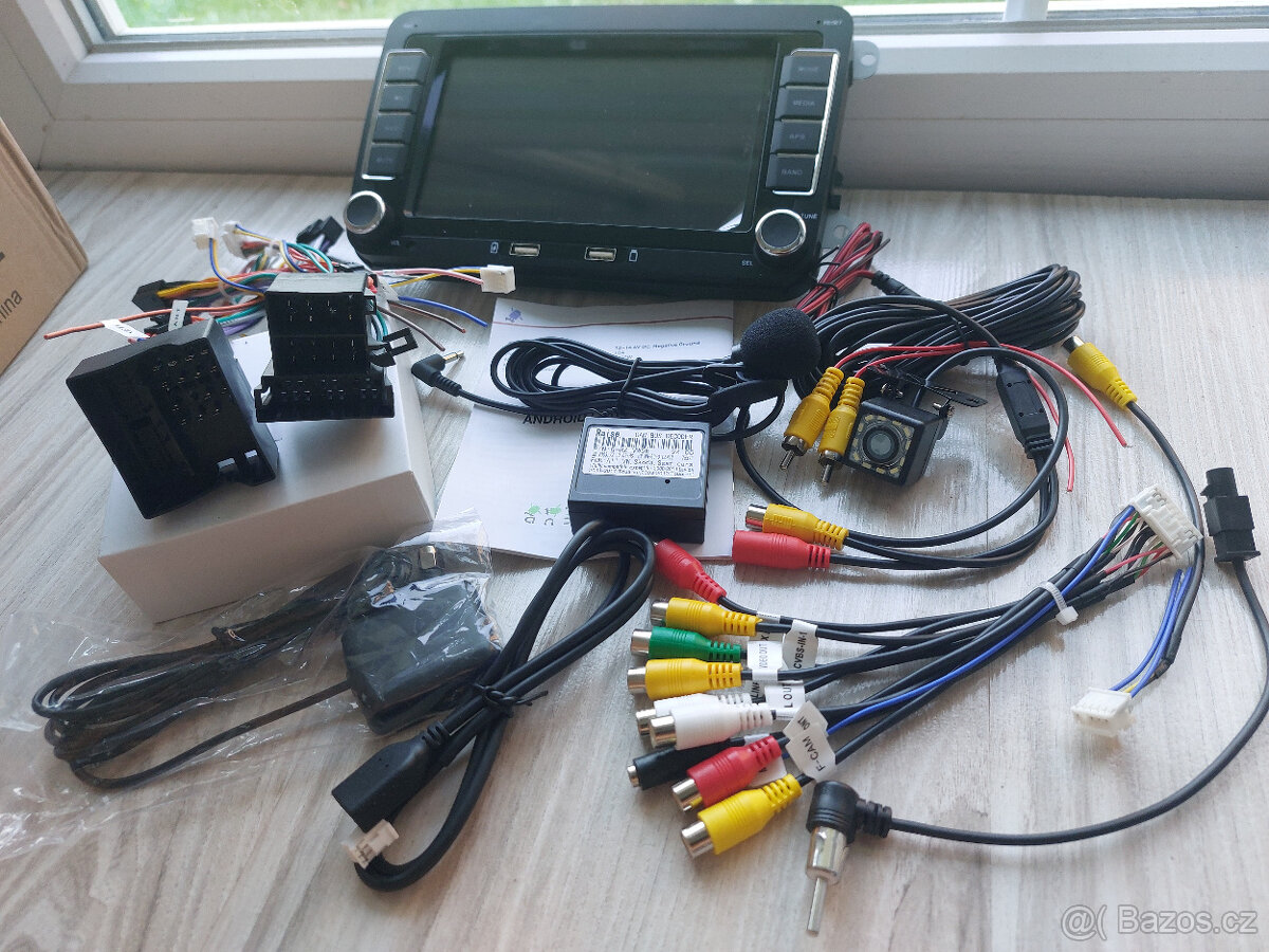 Autorádio 2DIN,RDS 4gb+64gb lcd 7,ANDROID 13, VW,ŠKODA,SEAT - 5