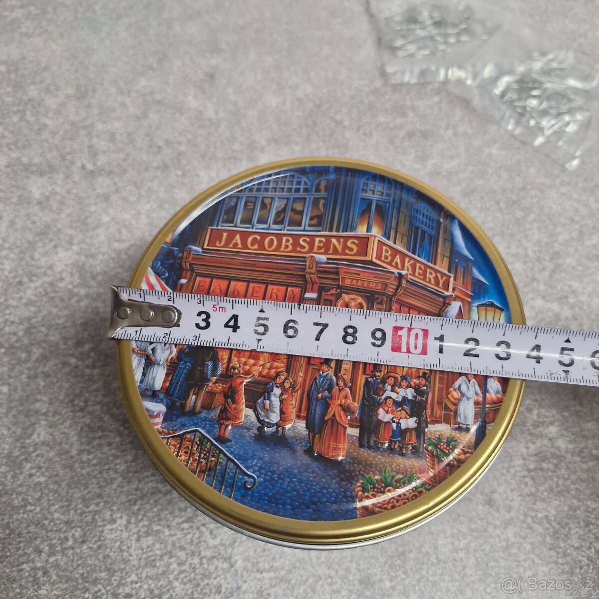 Plechová dóza + háčky na stromeček - 5