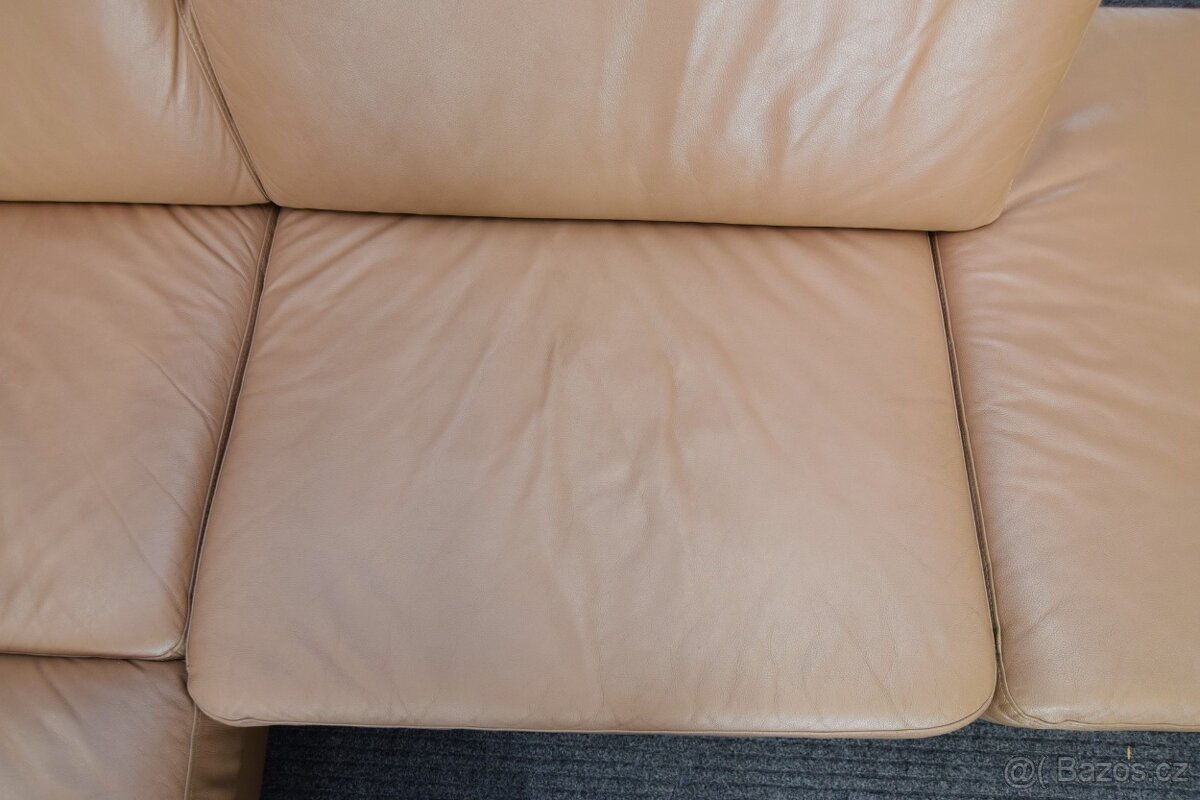Sedací souprava tvaru U - kůže - SLEVA - 5