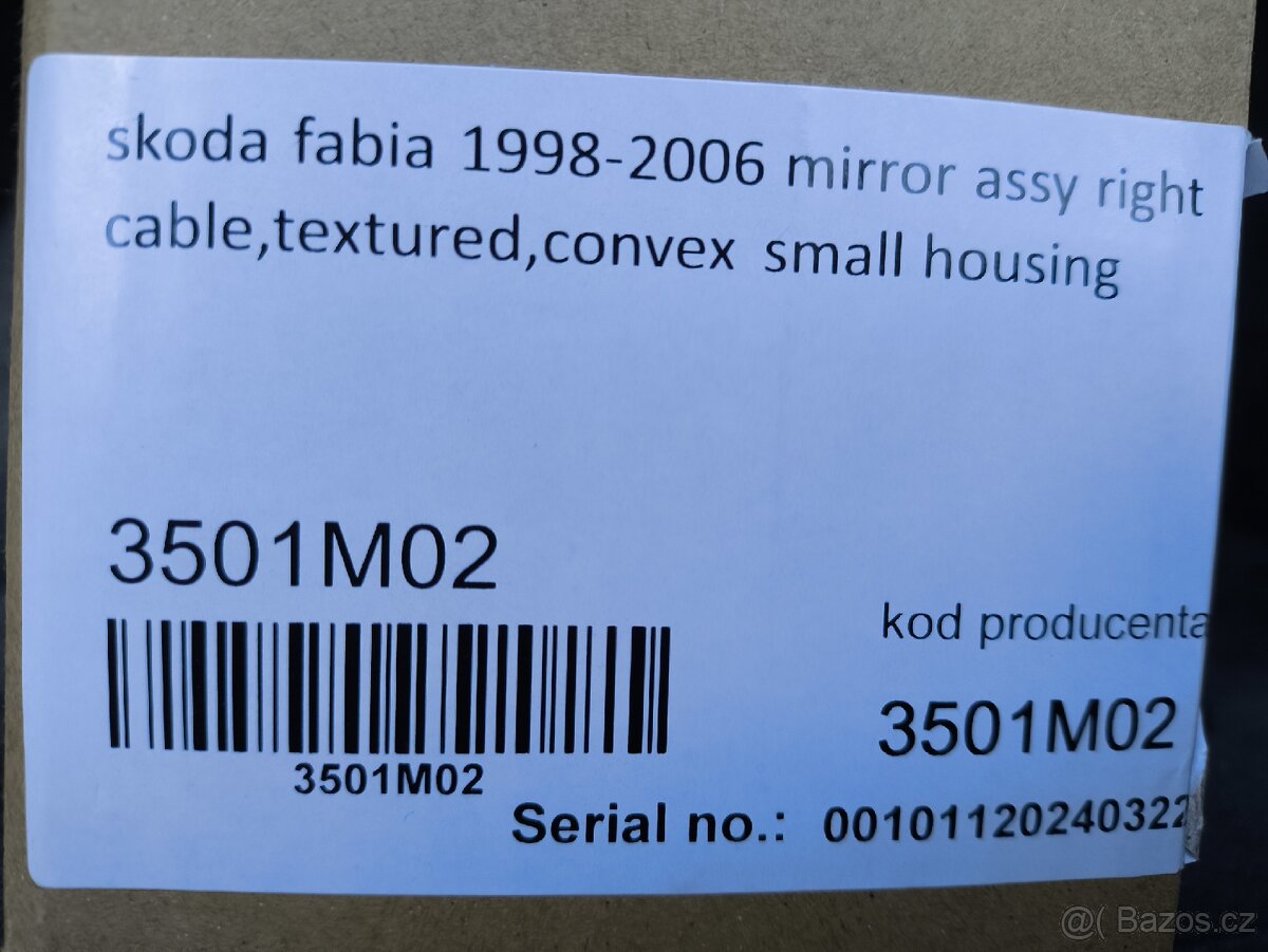 Zrcátko Škoda Fabia NOVÉ - 5