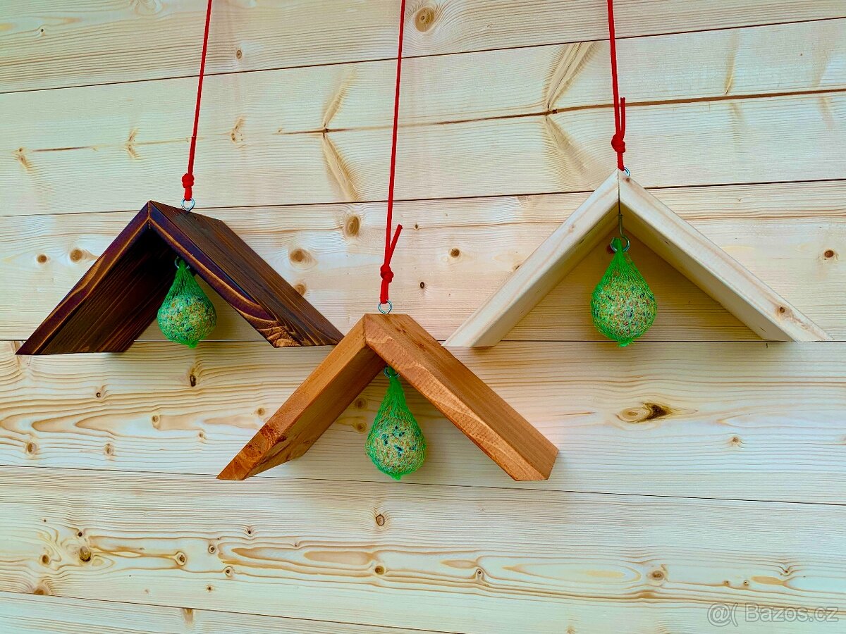 Krmítko pro ptáky - ruční práce - 5