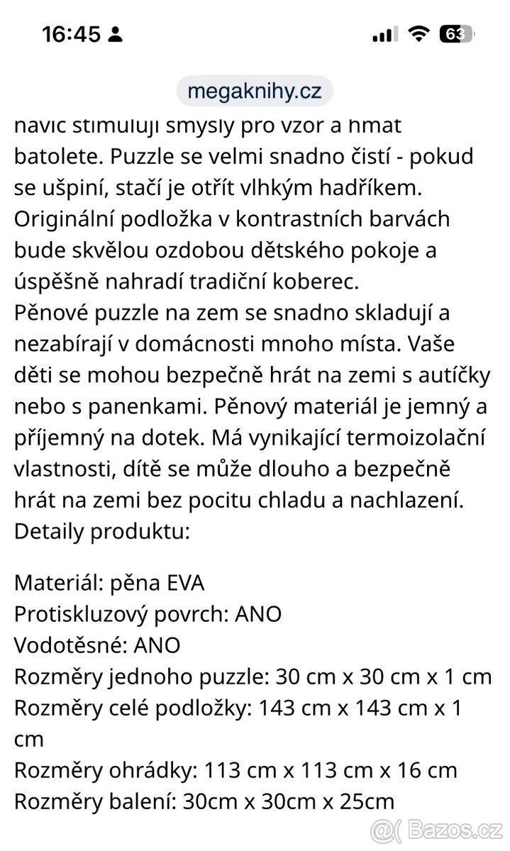 Pěnové puzzle ohrádka - 5