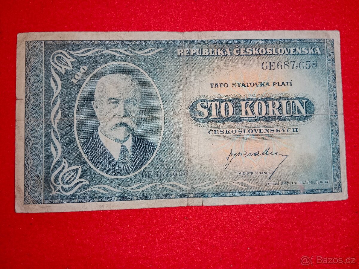 Československé bankovky 10 ks + 1 ks - celkem 11 ks - 5