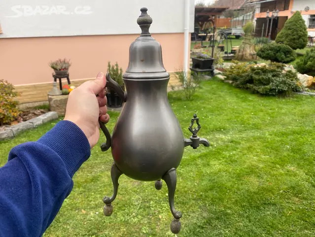 Cinova konvice, dzban na kavu, caj, podsalek - 5