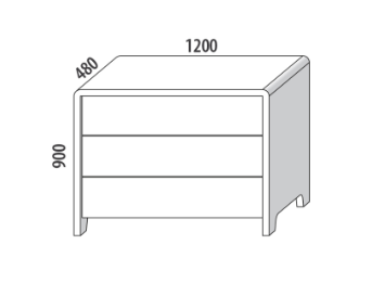 Komoda z dubového masivu - 5