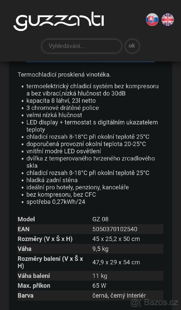 Vinotéka Guzzanti GZ 08 - 5