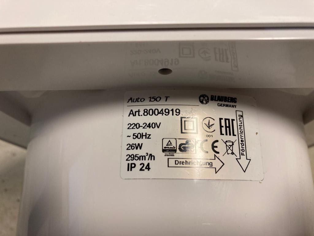 Ventilator Blauberg - novy - 5