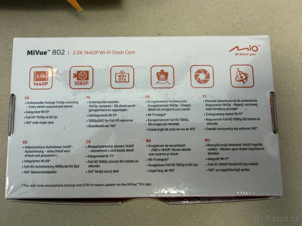 Autokamera MIO MiVue 802 2.5K + TrueCam Hardware Kit - 5