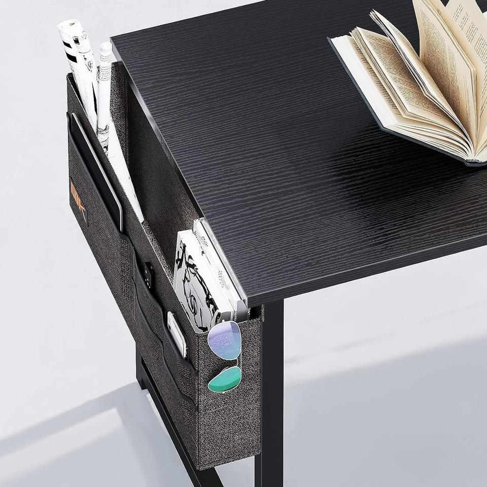 Krásný pracovní stůl s háčkem na sluchátka a boční kapsou - 5