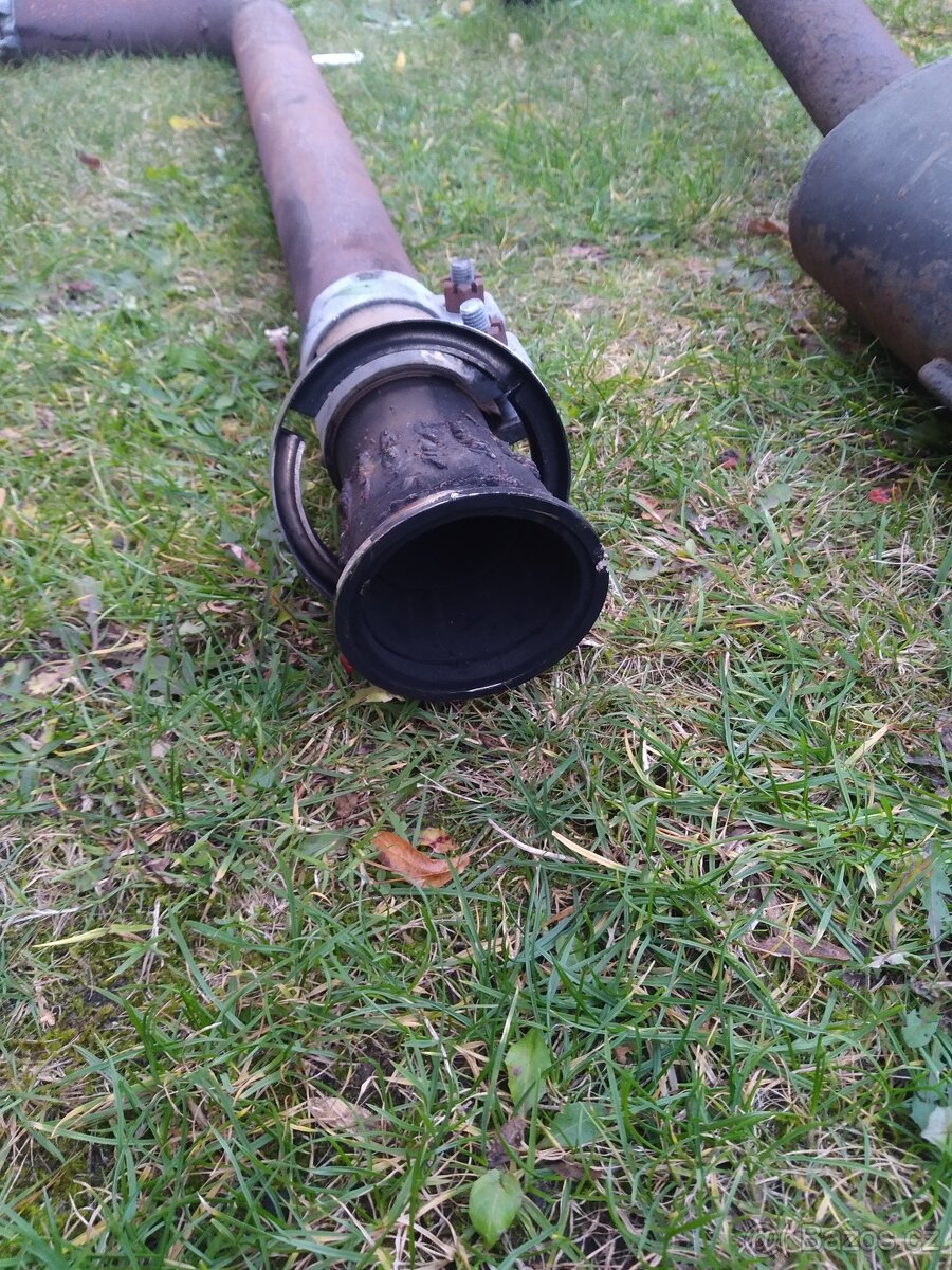 Provizorní výfuk fabia rs 1.9tdi včetně downpipe 60mm - 5