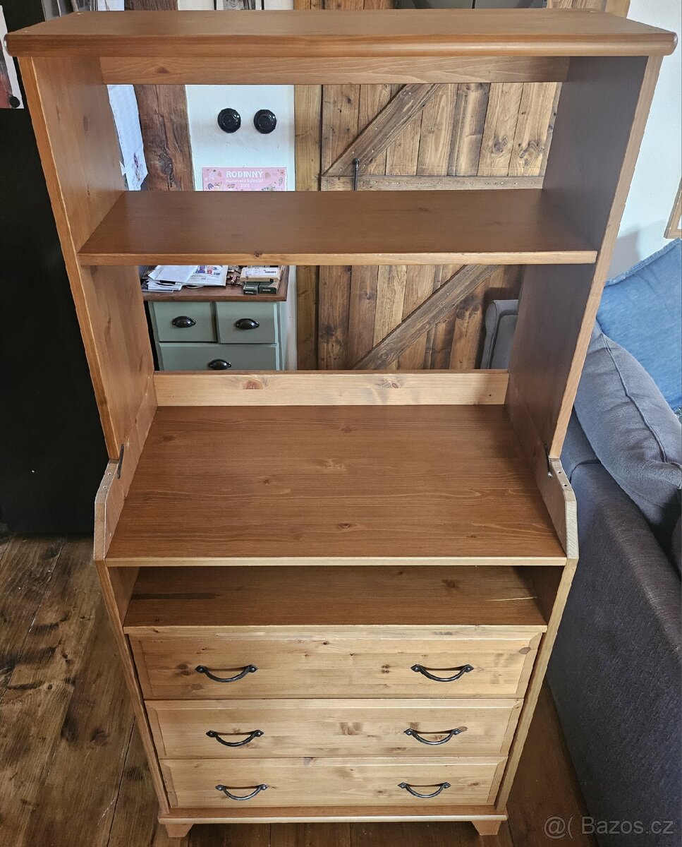 Komoda Ikea Diktad/Leksvik mořidlo antik - 5