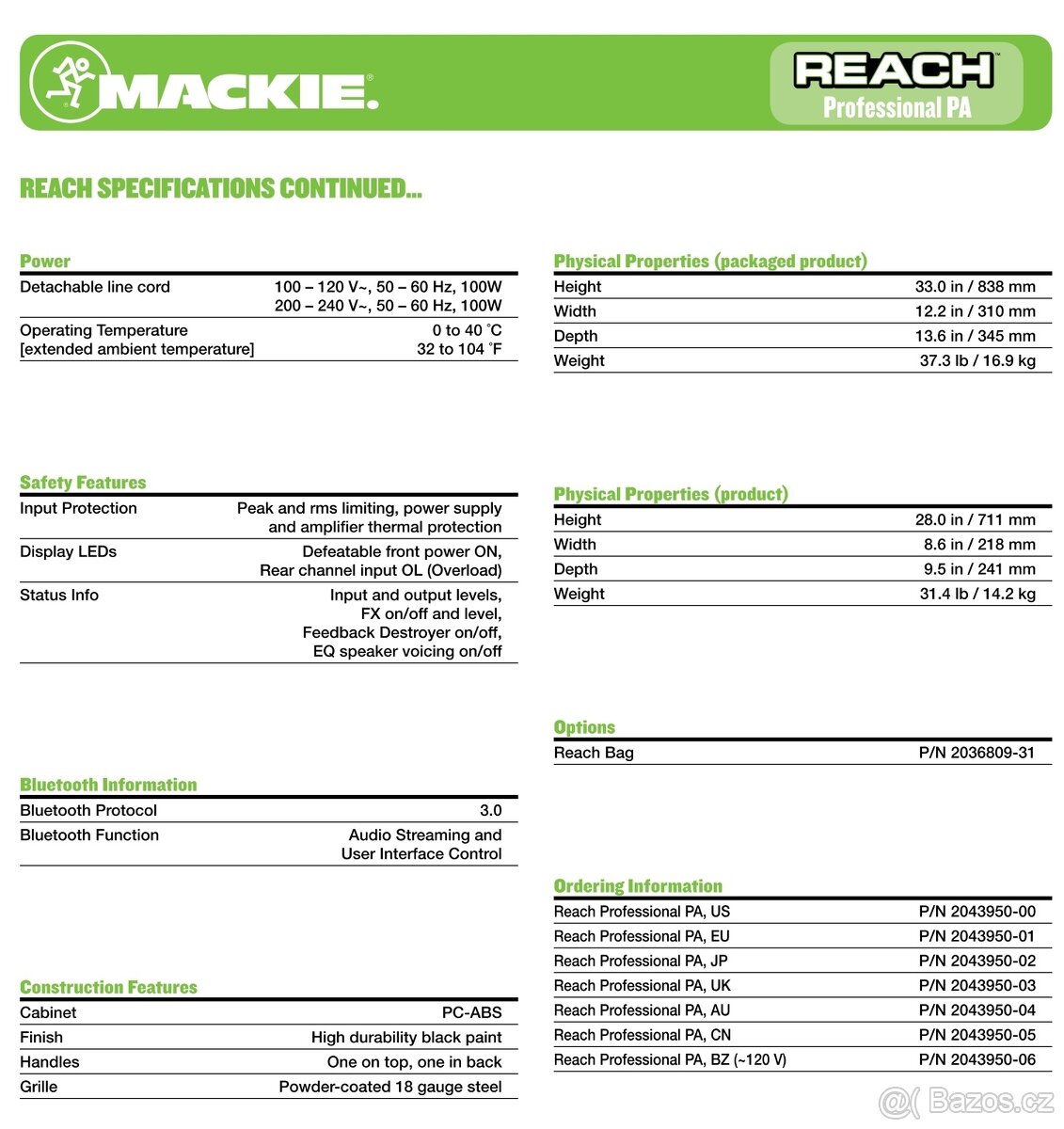 Mackie REACH (profesionální PA reproduktor) - 5