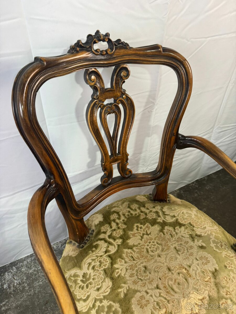 Historické křeslo ve stylu Ludvíka XV. (135059) - 5