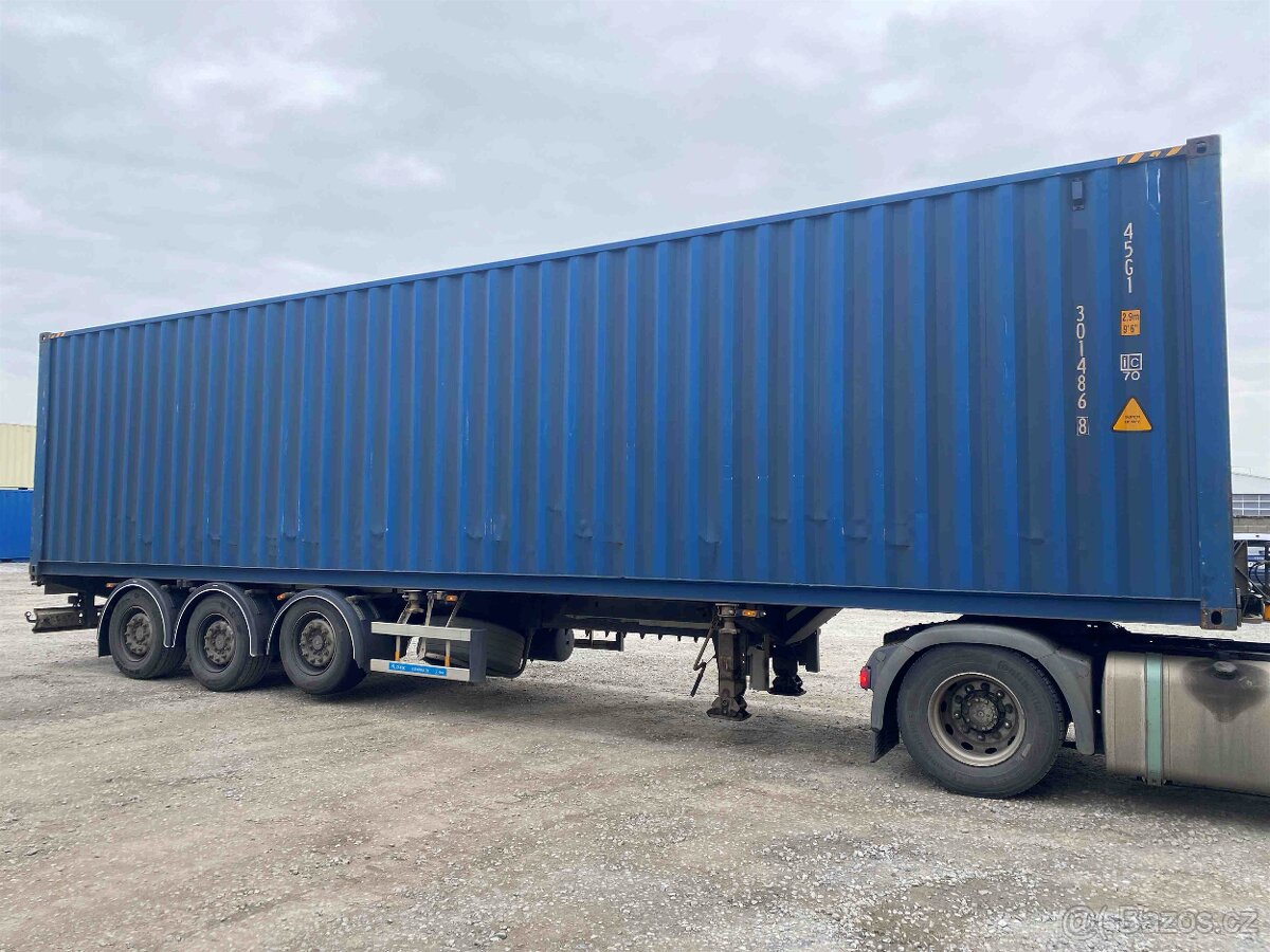 Prodám 12m lodní kontejner (40') – High Cube, IICL (modrá) - 5