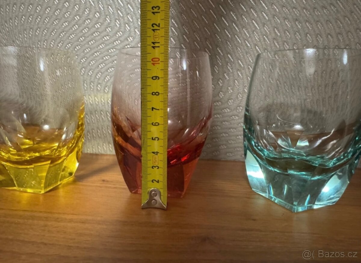 Skleničky zn.Moser , kolekce Bar. - 5