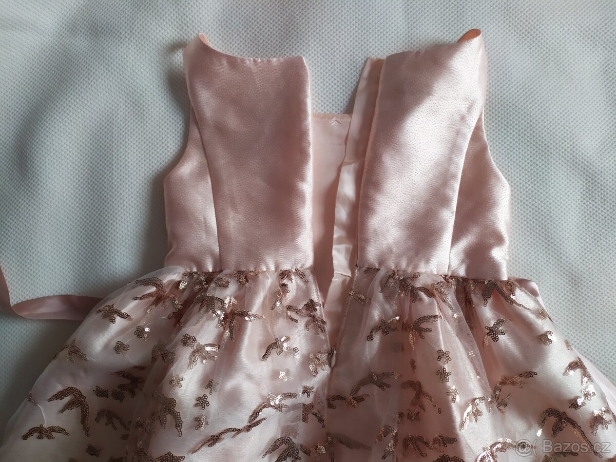 Slavnostní, vánoční šaty, Monsoon, vel. 128/134 - 5