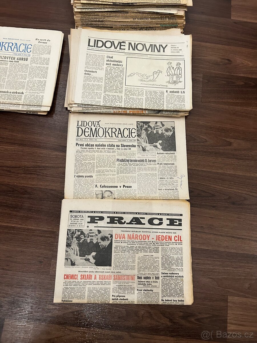 Sbírka novin od 17.listopadu 1989 - 5