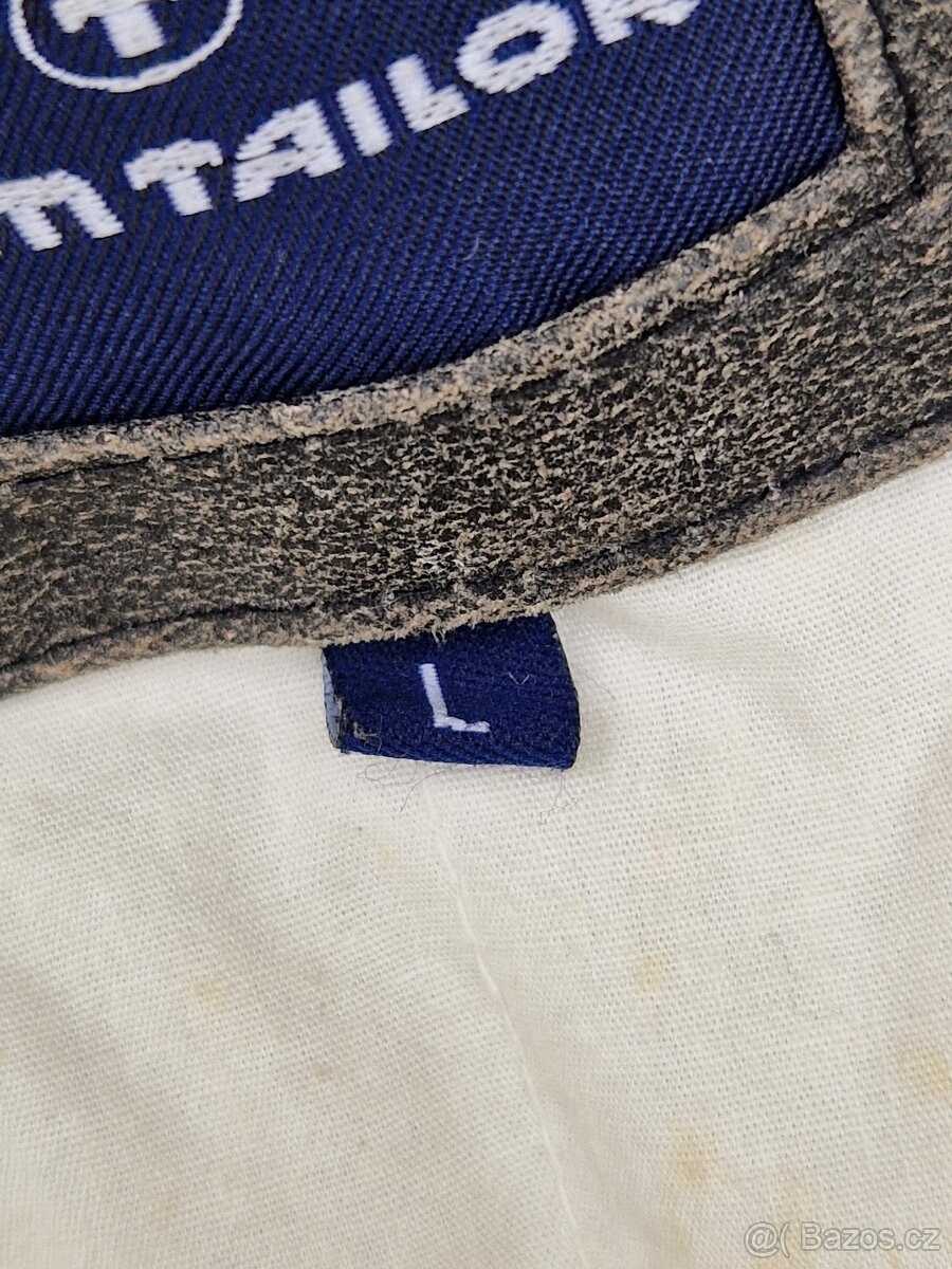Pánská kožená bunda Tom Tailor velikost L - 5