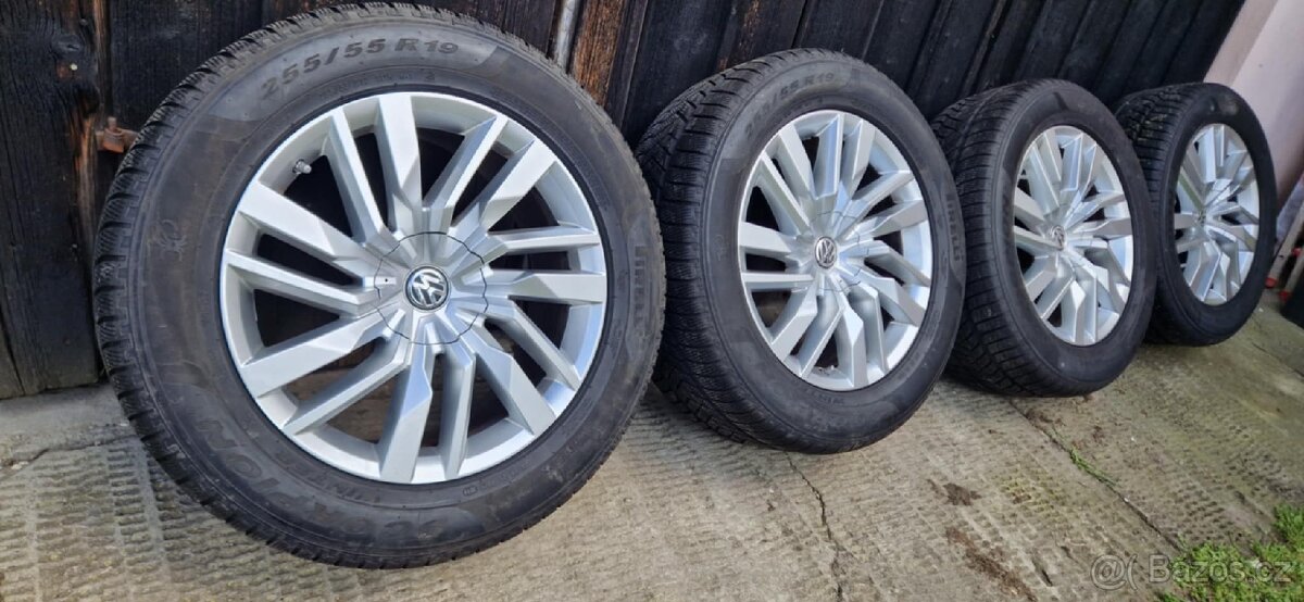5x112 vw TOUAREG lll R19 +❄️ zimní pneu ZÁNOVNÍ STAV - 5