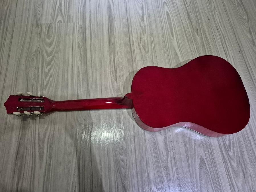 Kytara akustická 3/4, velká, délka 99cm, barva žlutohnědá - 5