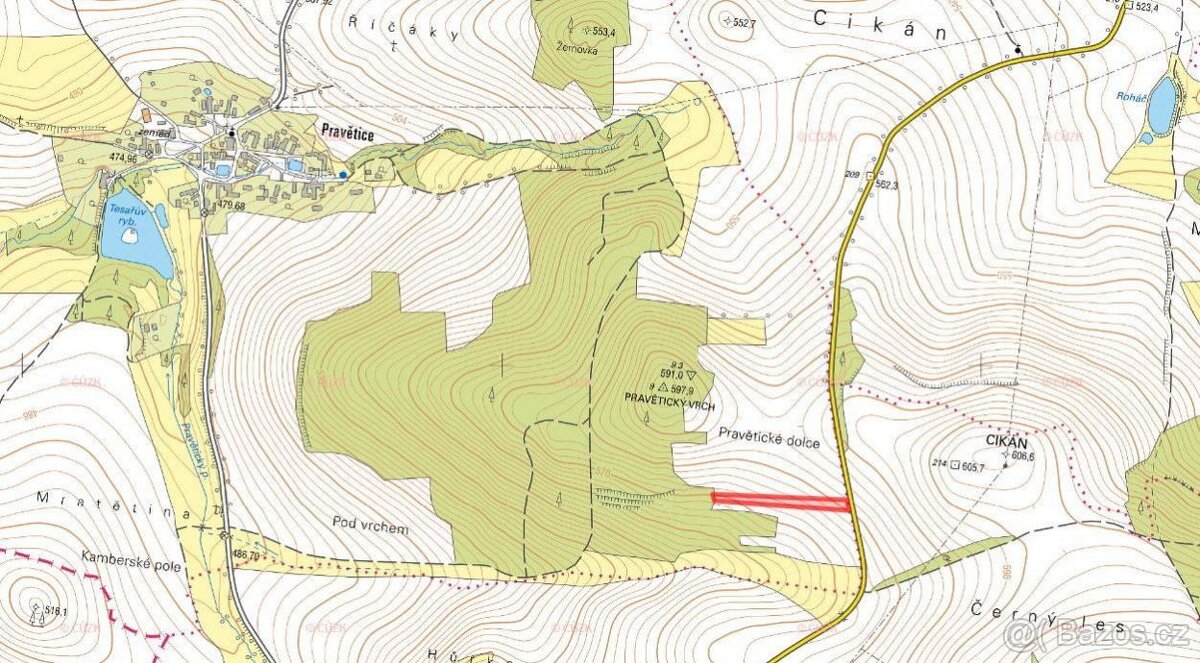 Zemědělská půda, prodej, Daměnice, Načeradec, Benešov - 5