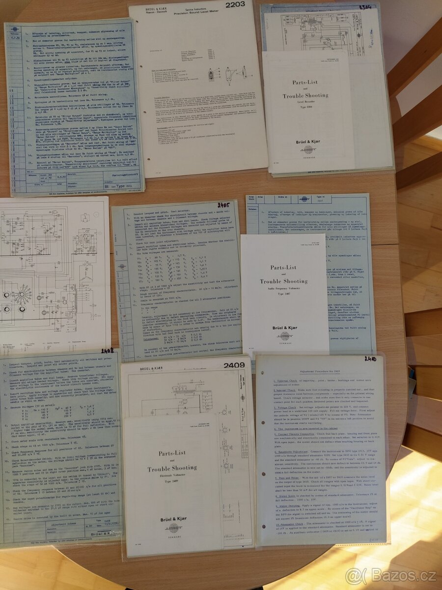 Dokumentace k měřícím přístrojum Brüel & Kjae - 5