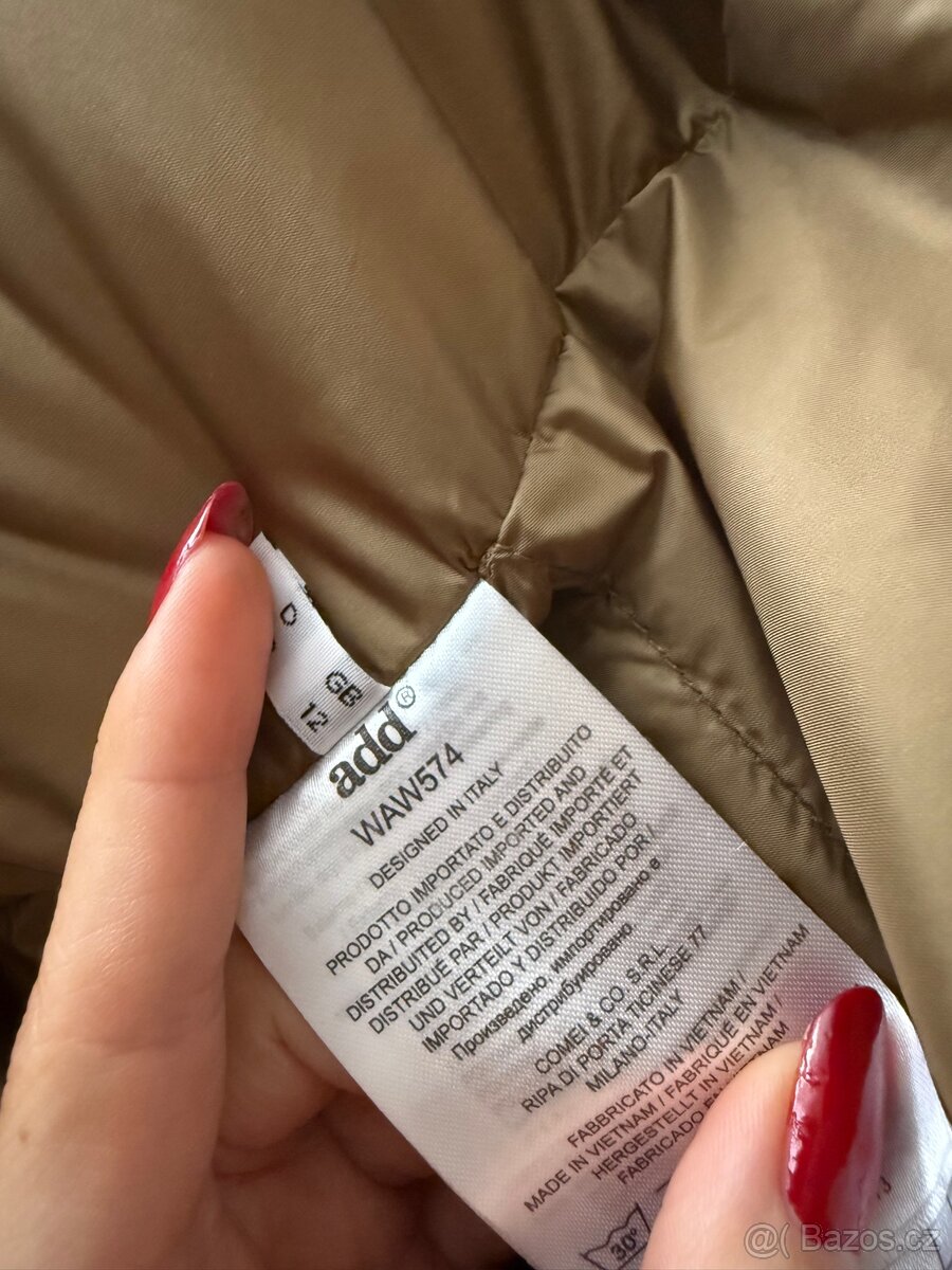 Dámská dlouhá péřová bunda, kabát značky ADD - 5