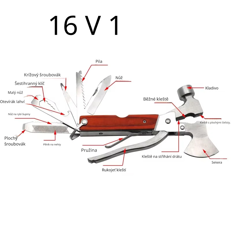 Multifunkční kladívko Traveler 16v1 - 5