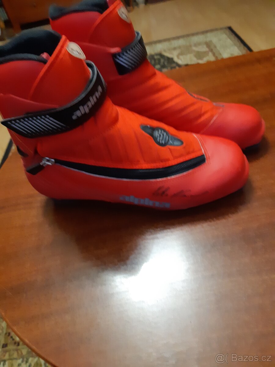 Komplet na běžkovani zánovni Sporteny190 cm hůlky a boty Al - 5