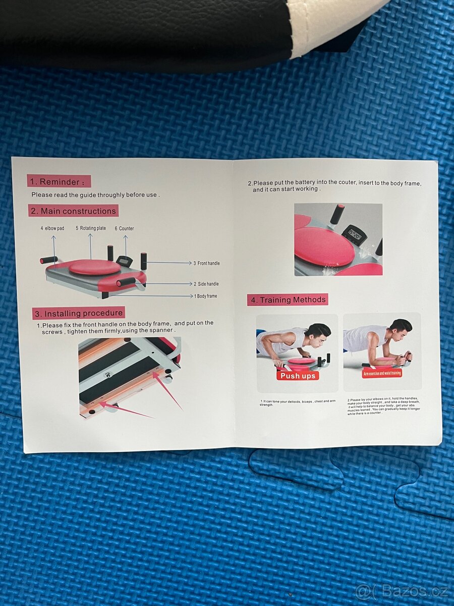 Posilovací stroj multifunkční plank - 5