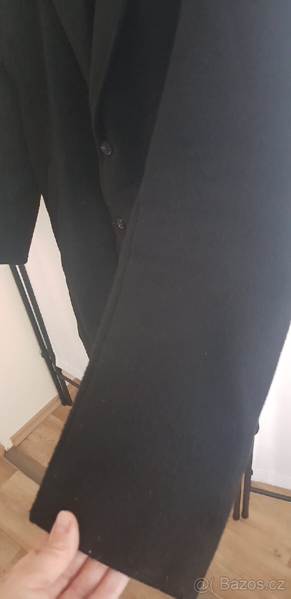 Pánský kabát černý - 5